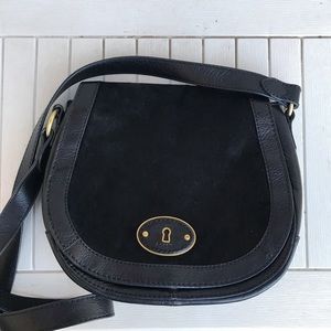 Fossil Black Crossbody Purse